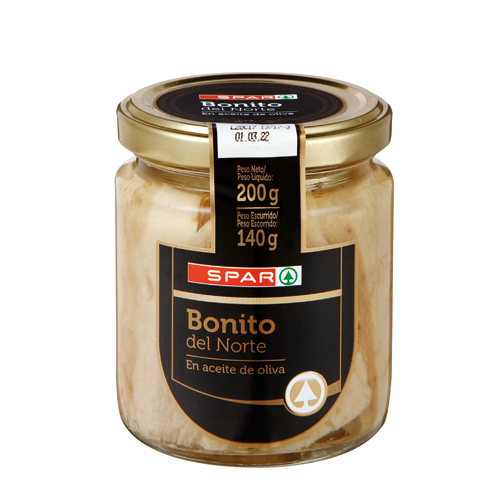 BONITO DEL NORTE EN ACEITE DE OLIVA SPAR 200 GRS.