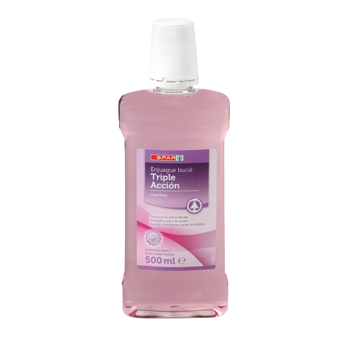 ENJUAGUE BUCAL TRIPLE ACCIÓN SPAR 500 ML.
