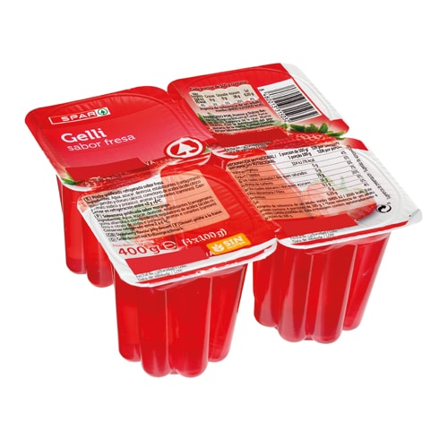 GELATINA FRESA SPAR 100 GRS PACK-4