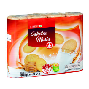 GALLETAS MARÍA SPAR 800 GRS. PACK-4
