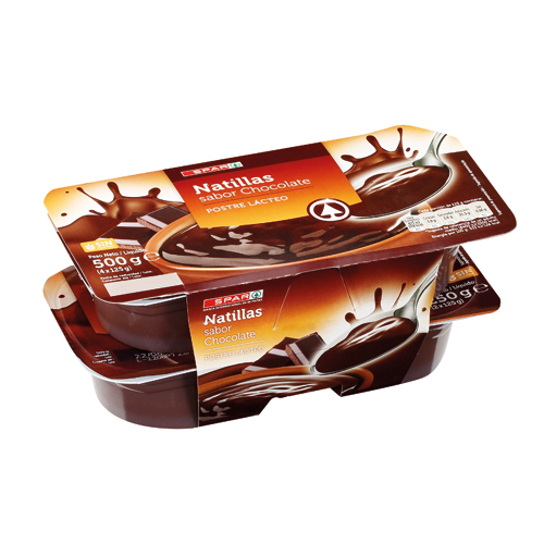 NATILLAS CHOCOLATE SPAR 125 GRS PACK-4