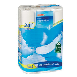 PAPEL HIGIÉNICO SPAR 100% EXTRA SUAVE PACK-24 - SURTIDO CANARIAS