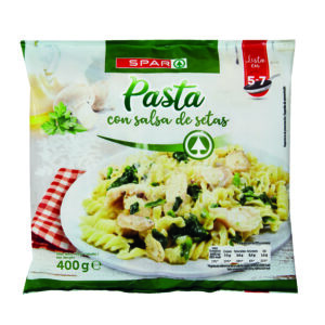 PASTA CON SALSA DE SETAS SPAR 400 GRS.