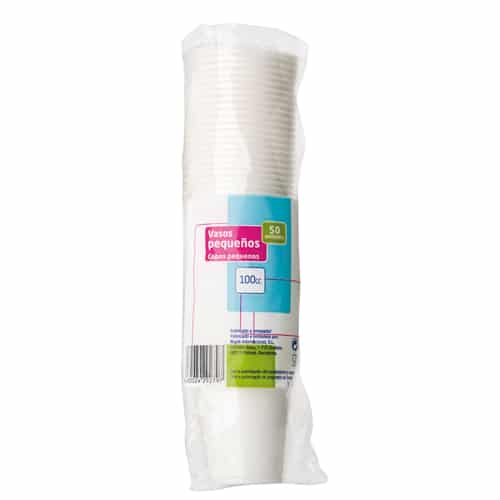 VASOS BLANCOS CAFÉ 100 C.C. 50 UND.