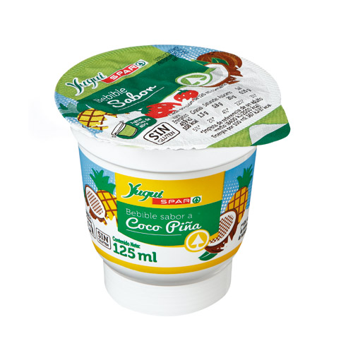 YOGUR BEBIBLE COCO-PIÑA YUGUI SPAR VASO 125 ML.