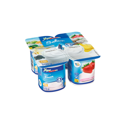 YOGUR SABOR FRESA YUGUI SPAR 125 GRS PACK-4