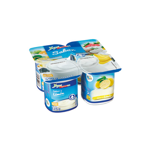 YOGUR SABOR LIM&Oacute;N YUGUI SPAR 125 GRS PACK-4