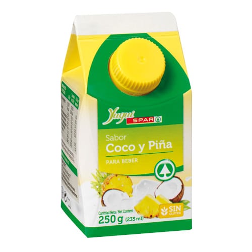 YOGUR BEBIBLE COCO Y PIÑA YUGUI SPAR BRICK 250 GRS