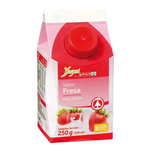 YOGUR BEBIBLE FRESA YUGUI SPAR BRICK 250 GRS