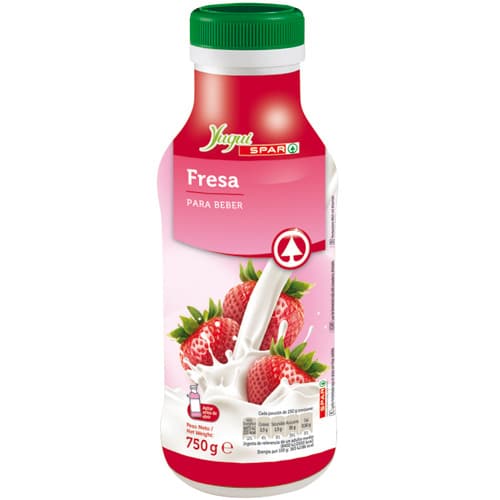 YOGUR BEBIBLE FRESA YUGUI SPAR BOTELLA 750 GRS