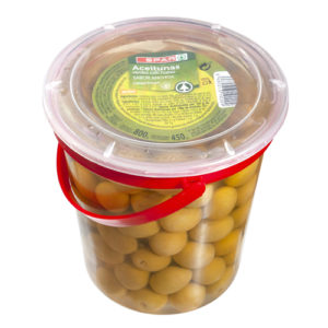 ACEITUNAS VERDES CON HUESO SABOR ANCHOA SPAR 800 GRS. P.N