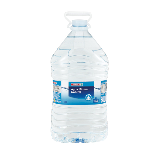 AGUA MINERAL NATURAL SPAR 8 L.