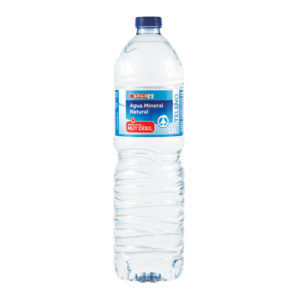 AGUA MINERAL NATURAL MINERALIZACIÓN MUY DÉBIL SPAR 1,5 L.