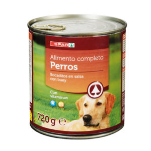 ALIMENTO PERROS BOCADITOS EN SALSA CON BUEY 720 GRS.