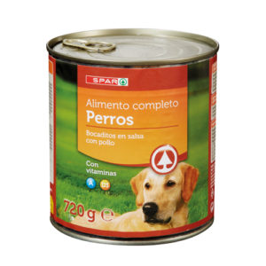 ALIMENTO PERROS BOCADITOS EN SALSA CON POLLO 720 GRS.