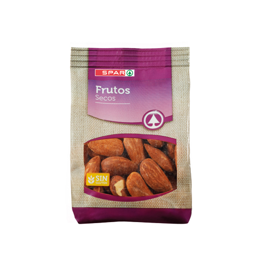 ALMENDRA LARGUETA TOSTADA NATURAL SPAR 125 GRS.