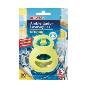AMBIENTADOR LAVAVAJILLAS CÍTRICO SPAR  DURACIÓN 80 LAVADOS