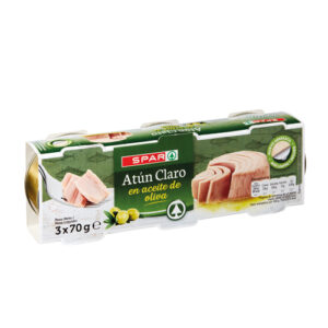 AT&Uacute;N CLARO EN ACEITE DE OLIVA SPAR RO-85 PACK-3 P.N.
