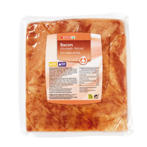 BACON AHUMADO NATURAL CON MADERA DE HAYA SPAR 3 KG.