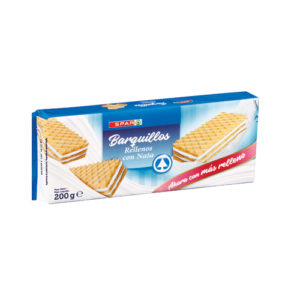 BARQUILLOS RELLENOS CON NATA SPAR 200 GRS.
