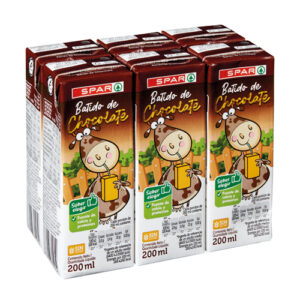 BATIDO DE CHOCOLATE SPAR 200 ML. PACK-6