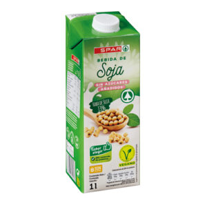 BEBIDA DE SOJA SIN AZ&Uacute;CARES A&Ntilde;ADIDOS SPAR 1 L.