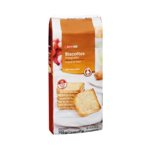 BISCOTTES INTEGRALES SPAR 100 REBANADAS 750 GRS.