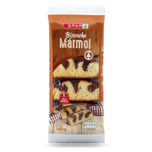 BIZCOCHO SPAR MÁRMOL ENVASE INDIVIDUAL 6 UND. 240 GRS.
