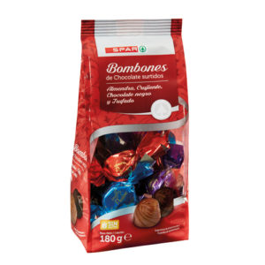 BOMBONES SURTIDOS DE CHOCOLATE SPAR 180 GRS.