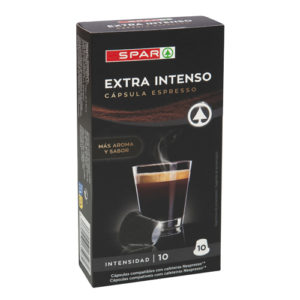 C&Aacute;PSULAS ESPRESSO CAF&Eacute; EXTRA INTENSO SPAR 10 UND.