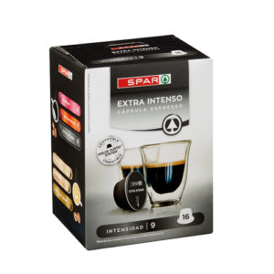 CÁPSULAS CAFÉ EXTRA INTENSO SPAR COMPATIBLES DOLCE GUSTO 16 UND.