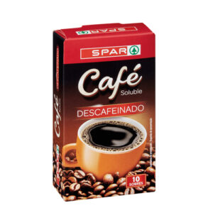 CAFÉ SOLUBLE DESCAFEINADO SPAR 10 SOBRES