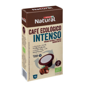 CAFÉ ECOLÓGICO SPAR NATURAL INTENSO CÁPSULAS BIODEGRADABLES 10 UDS.