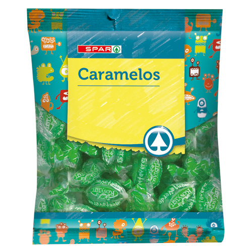 CARAMELOS MENTA VERDE SPAR 150 GRS.