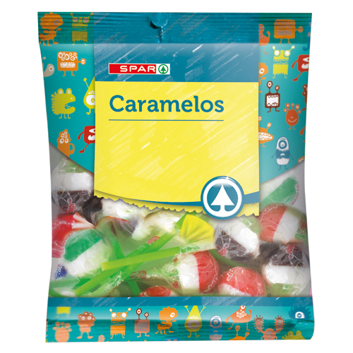 CARAMELOS DE PALO BICOLOR SPAR 150 GRS.