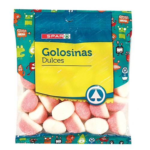 GOLOSINAS BESOS DE FRESA SPAR 200 GRS.