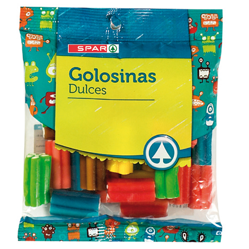 GOLOSINAS REGALIZ PISTONE SURTIDO SPAR 200 GRS.