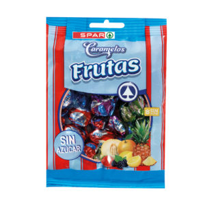 CARAMELOS DE FRUTAS SIN AZÚCAR SPAR 90 GRS.