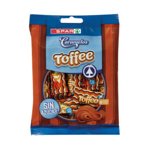 CARAMELOS CREMOSOS TOFFEE SIN AZÚCAR SPAR 90 GRS.