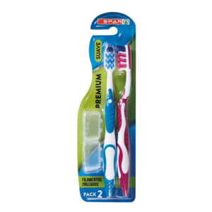CEPILLO DENTAL PREMIUM SUAVE SPAR PACK 2 UND.
