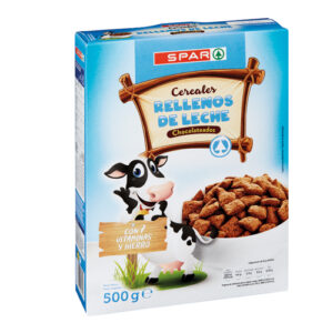 CEREALES RELLENOS DE LECHE SPAR 500 GRS.