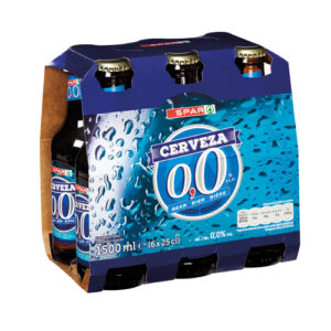 CERVEZA 0,0% SIN ALCOHOL SPAR BOTELLÍN 25 CL. PACK-6