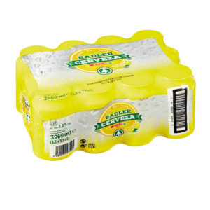 CERVEZA RADLER SPAR LATA 33 CL. RETRÁCTIL 12 UDS.