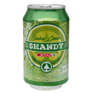 CERVEZA SHANDY LIMÓN SPAR LATA 33 CL.