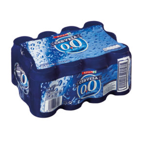CERVEZA 0,0% SIN ALCOHOL SPAR LATA 33 CL. RETRÁCTIL 12 UDS.