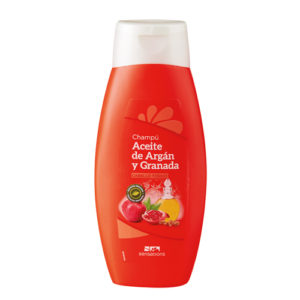 CHAMPÚ ACEITE DE ARGÁN Y GRANADA SENSATIONS 500 ML.