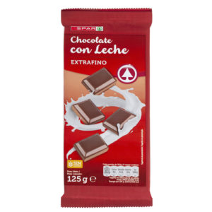 CHOCOLATE  CON LECHE EXTRAFINO SPAR 125 GRS.