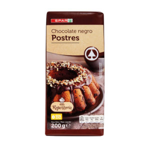 CHOCOLATE NEGRO POSTRES ESPECIAL REPOSTERÍA SPAR 200 GRS.