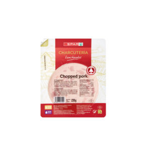 CHOPPED PORK SPAR FORMATO TERMOPILA 230 GRS.