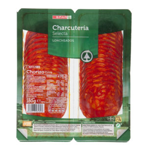 CHORIZO EXTRA SPAR FORMATO BI-PACK 180 GRS.
